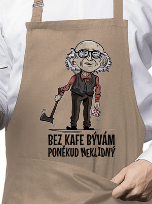 Neklidný bez kafe zástěra Rope