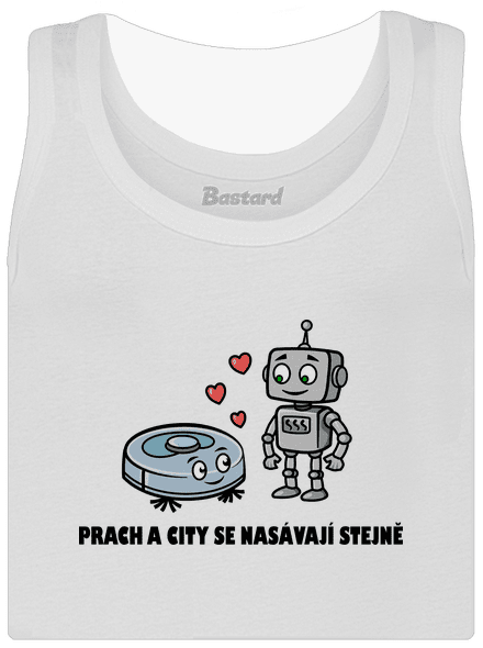 Láska mezi roboty dámské tílko klasické White
