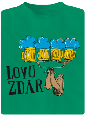 Lovu zdar dětské sportovní tričko Kelly Green Mal