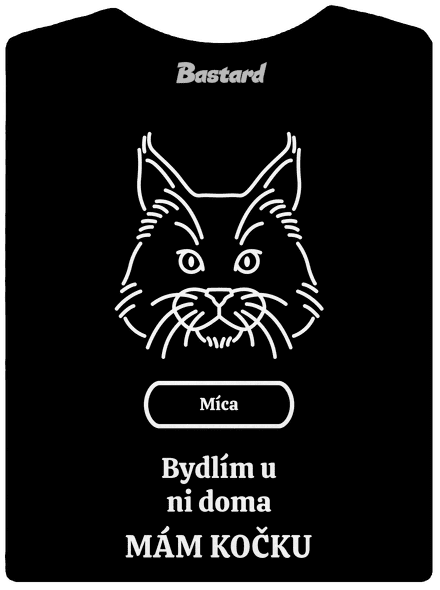 Nemůžu, mám kočku dámské tričko s lemem Black