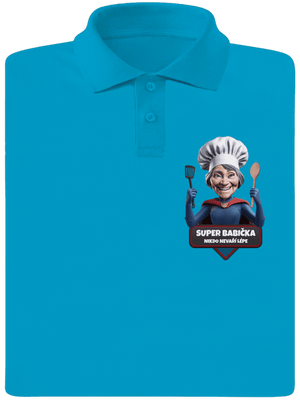 Super babička pánská polokošile Blue Atol