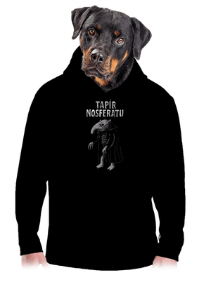 Tapír Nosferatu pánská mikina klokanka Black