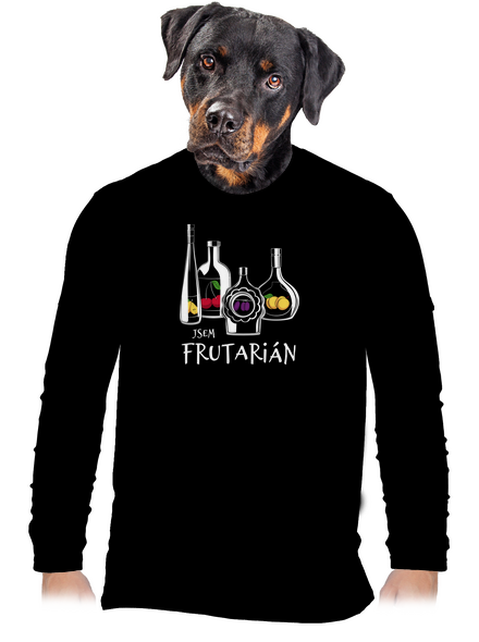 Frutarián pánské dlouhý rukáv Black