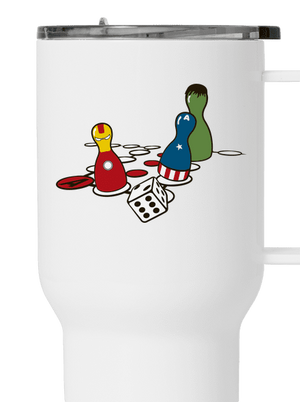 Superhrdino nezlob se termohrnek White