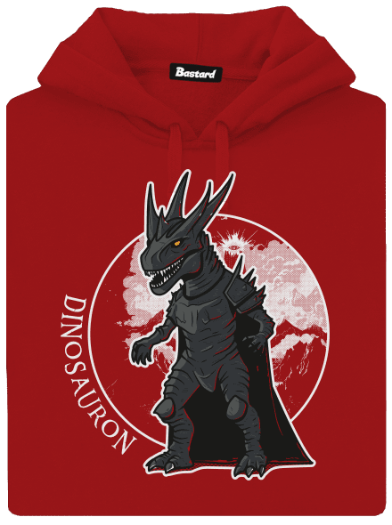 Dinosauron dámská mikina klokanka Red Mal