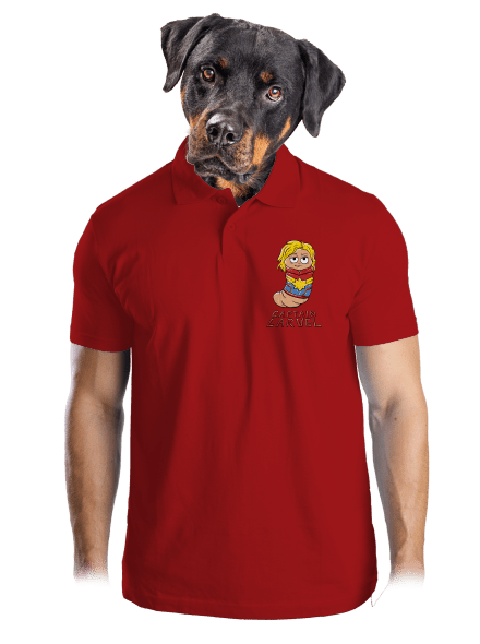Captain Larvel pánská polokošile Red Mal