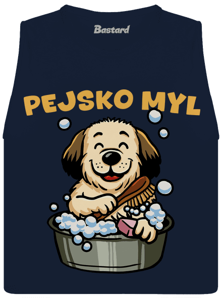 Pejskomyl dámské tílko volné Navy