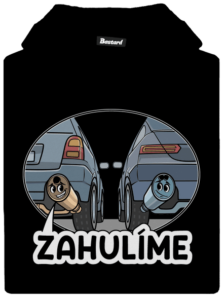 Zahulíme dětská mikina klokanka Black