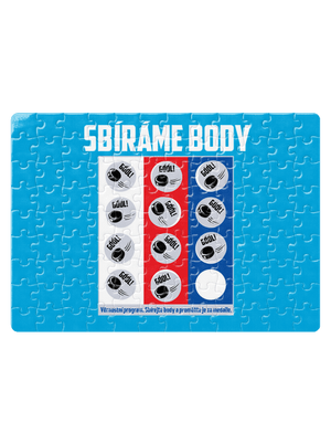 Sbíráme body - hokej puzzle White