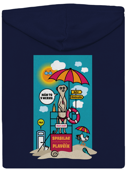 Plavčík pánská mikina na zip Navy