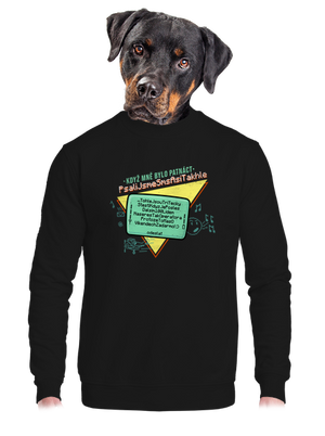 unisex mikina bez kapuce