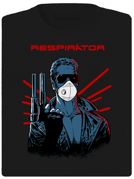 Respirátor dámské sportovní tričko Black