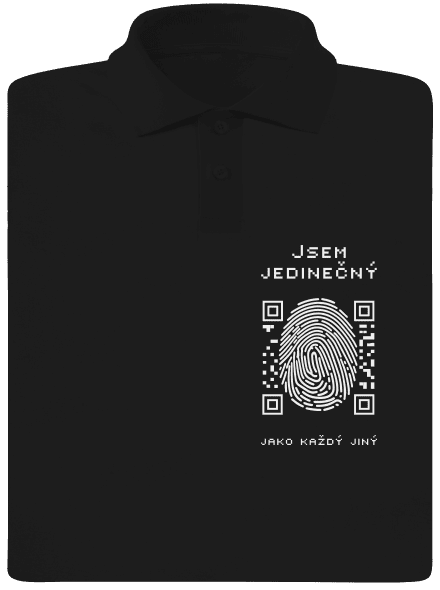 Jsem jedinečný pánská polokošile Black