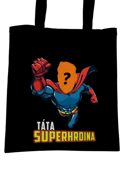 Táta superhrdina taška Black