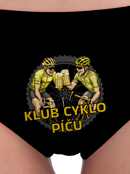 Klub cyklo píčů dámské kalhotky Black