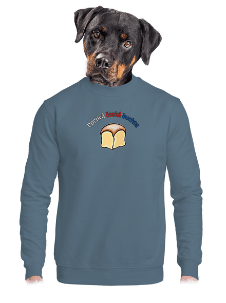 Poctivá buchta a klobása unisex mikina bez kapuce Nordic Blue