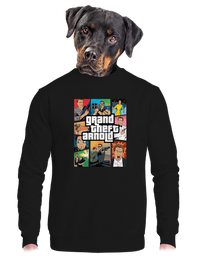 unisex mikina bez kapuce