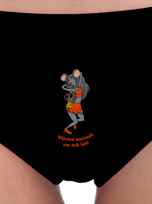 Myška dámské kalhotky Black