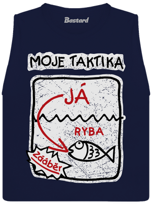 Rybářská taktika dámské tílko volné Navy