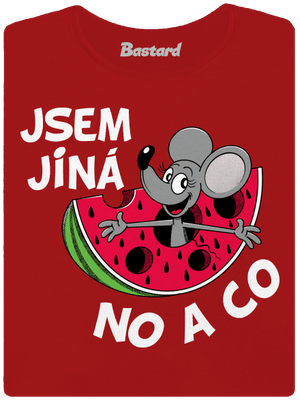 Jsem jiná dámské tričko premium Red Mal