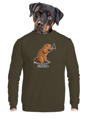 unisex mikina bez kapuce