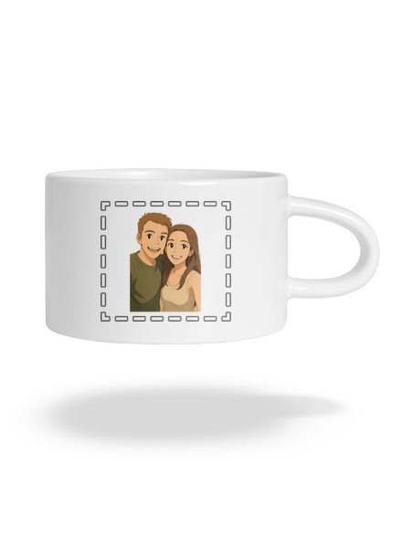 Ghibli efekt z vlastní fotky hrnek makronka White