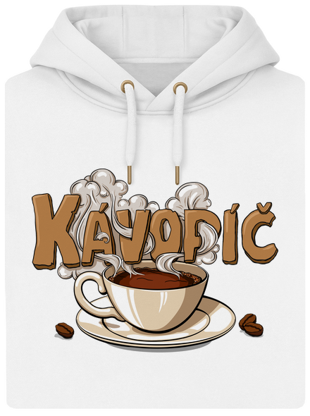 Kávopíč unisex mikina premium Snowwhite