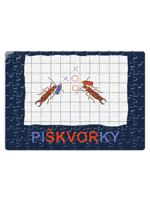 Škvoří piškvorky puzzle White