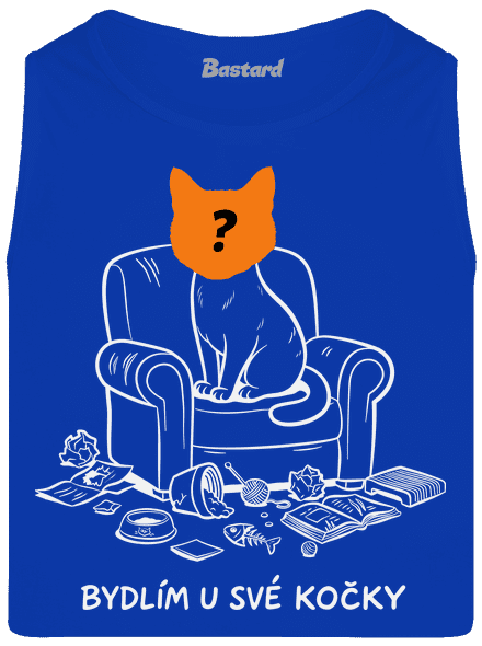 Bydlím u své kočky pánské tílko Royal Blue