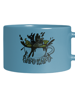 Hafo kafo hrnek makronka Blue Macaron