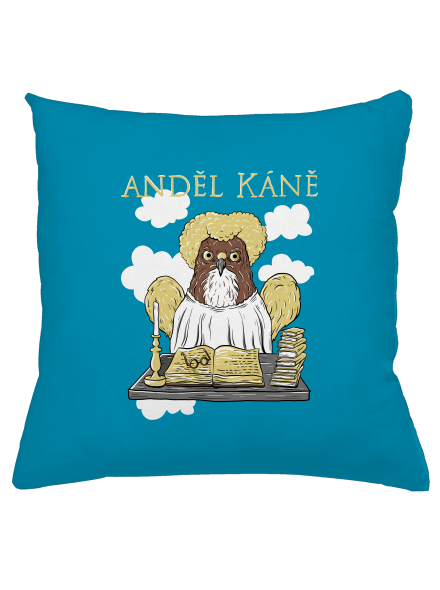 Anděl Káně polštář Blue Turquoise