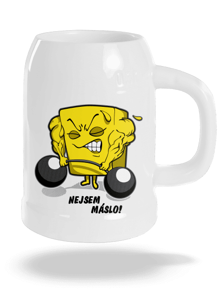 Nejsem máslo půllitr White