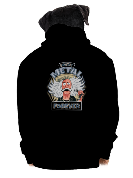 Heavy metal forever pánská mikina na zip Black