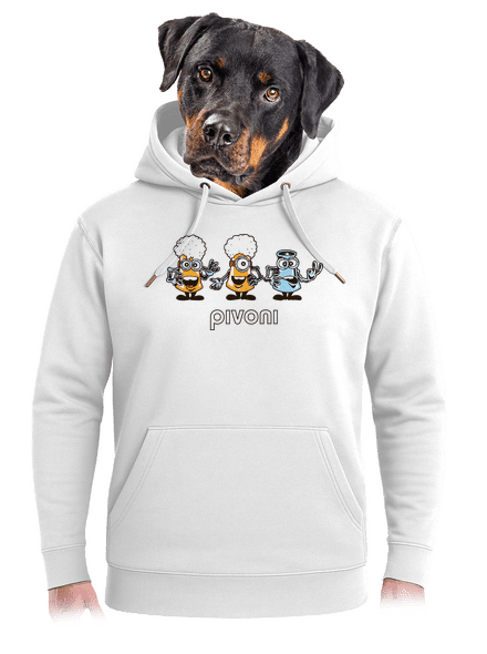 Pivoni unisex mikina premium Snowwhite