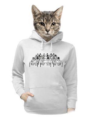 Cimrman: Debil, blbeček dámská mikina klokanka White