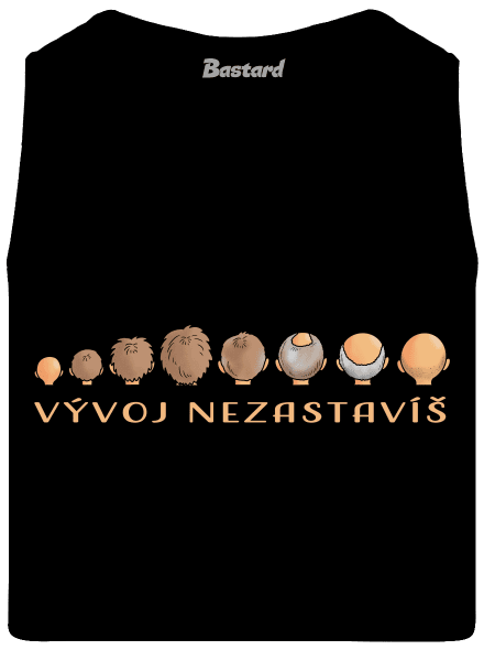 Vývoj nezastavíš pánské tílko Black