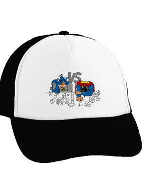 Souboj superhrdinů kšiltovka truckerka Black cap