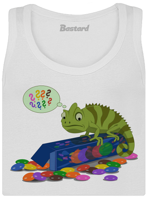 Zmatený chameleon dámské tílko klasické White