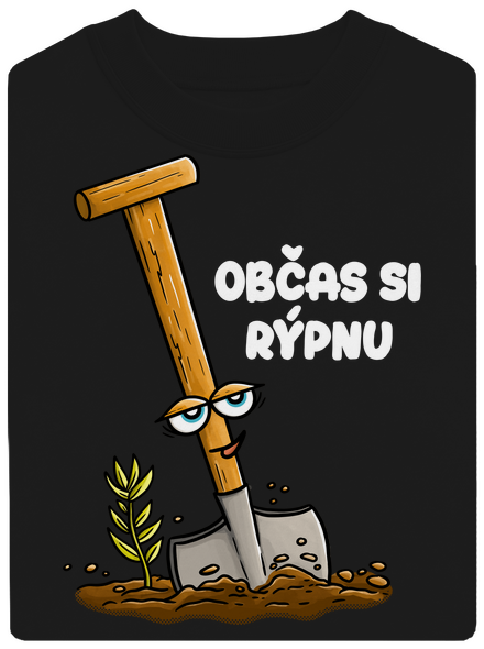 Občas si rýpnu unisex mikina bez kapuce Black