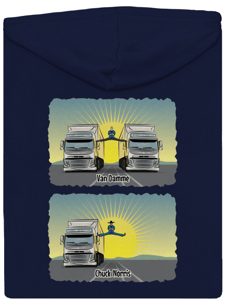 Chuck & Truck pánská mikina na zip Navy