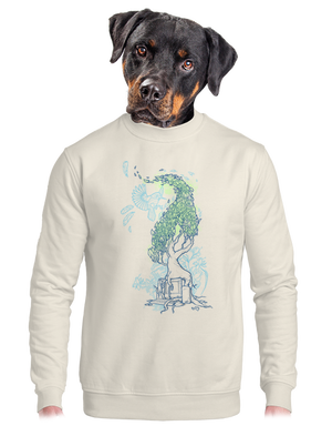 unisex mikina bez kapuce