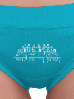 Cimrman: Debil, blbeček dámské kalhotky Turquoise