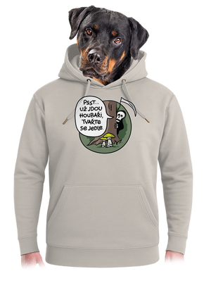 Muchomůrky zelené unisex mikina premium Pastel Macchiato