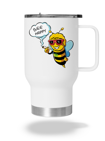 Bee happy termohrnek White