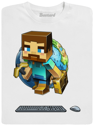 B17: Minecraft dětské tričko White