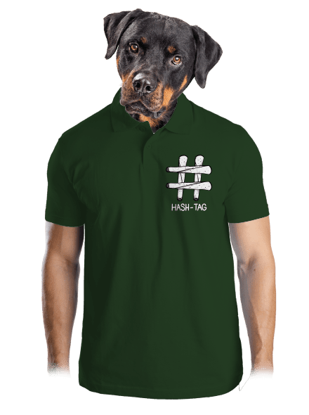 Hash tag pánská polokošile Bottle Green Mal