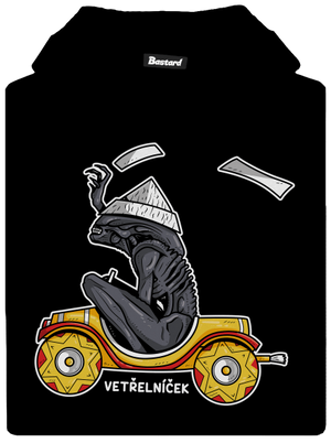 Vetřelníček dětská mikina klokanka Black