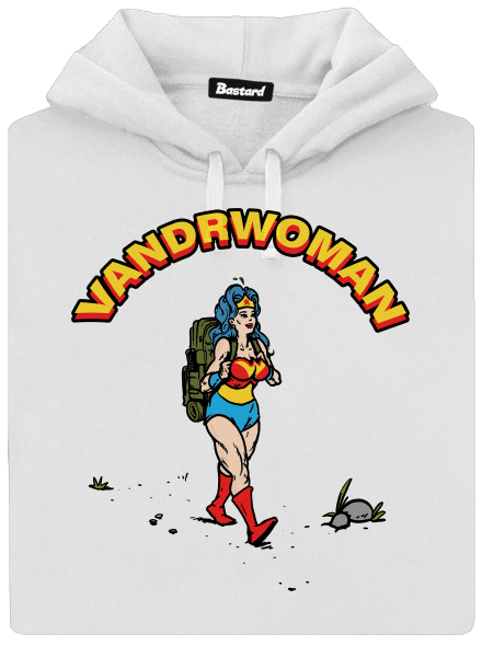 Vandrwoman dámská mikina klokanka White