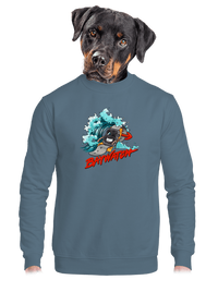 unisex mikina bez kapuce