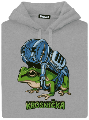 Krosnička pánská mikina klokanka Light Melange